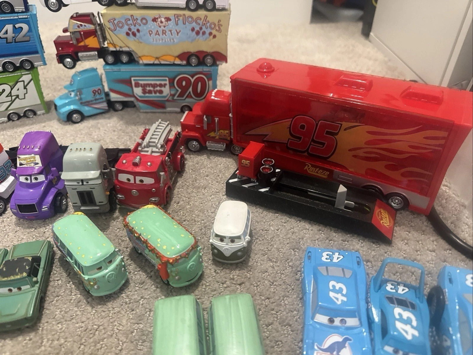 Disney Pixar Cars Huge Collection Lot 250+ Mattel Diecast Rare Haulers