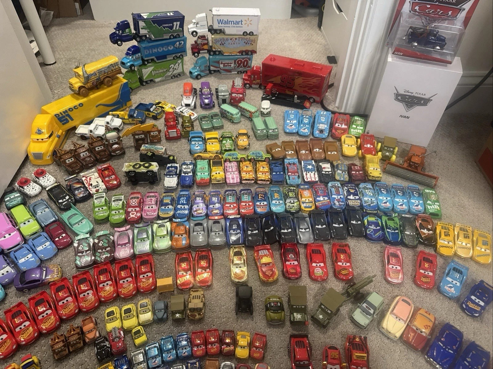 Disney Pixar Cars Huge Collection Lot 250+ Mattel Diecast Rare Haulers