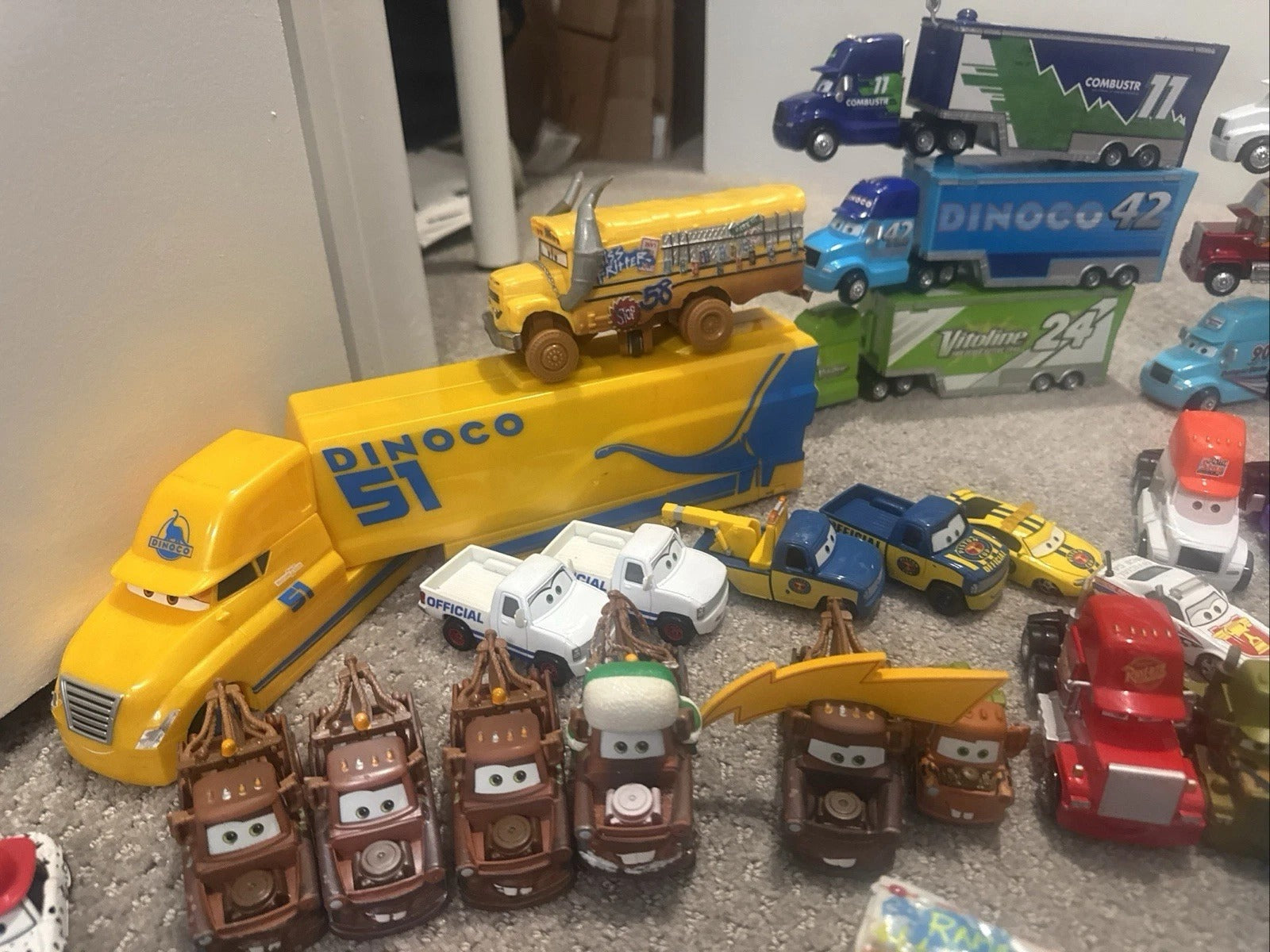 Disney Pixar Cars Huge Collection Lot 250+ Mattel Diecast Rare Haulers